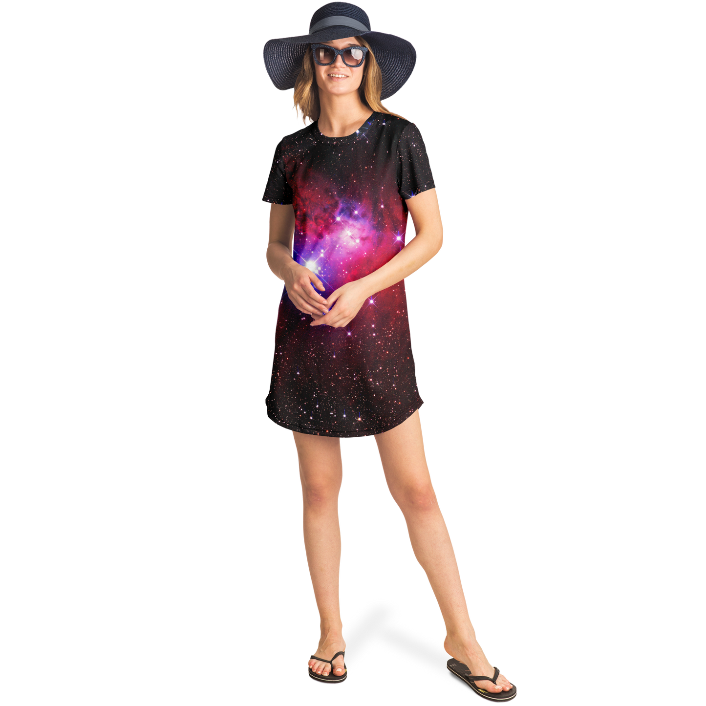 GALAXY SPARKLE T-SHIRT DRESS Taufaa