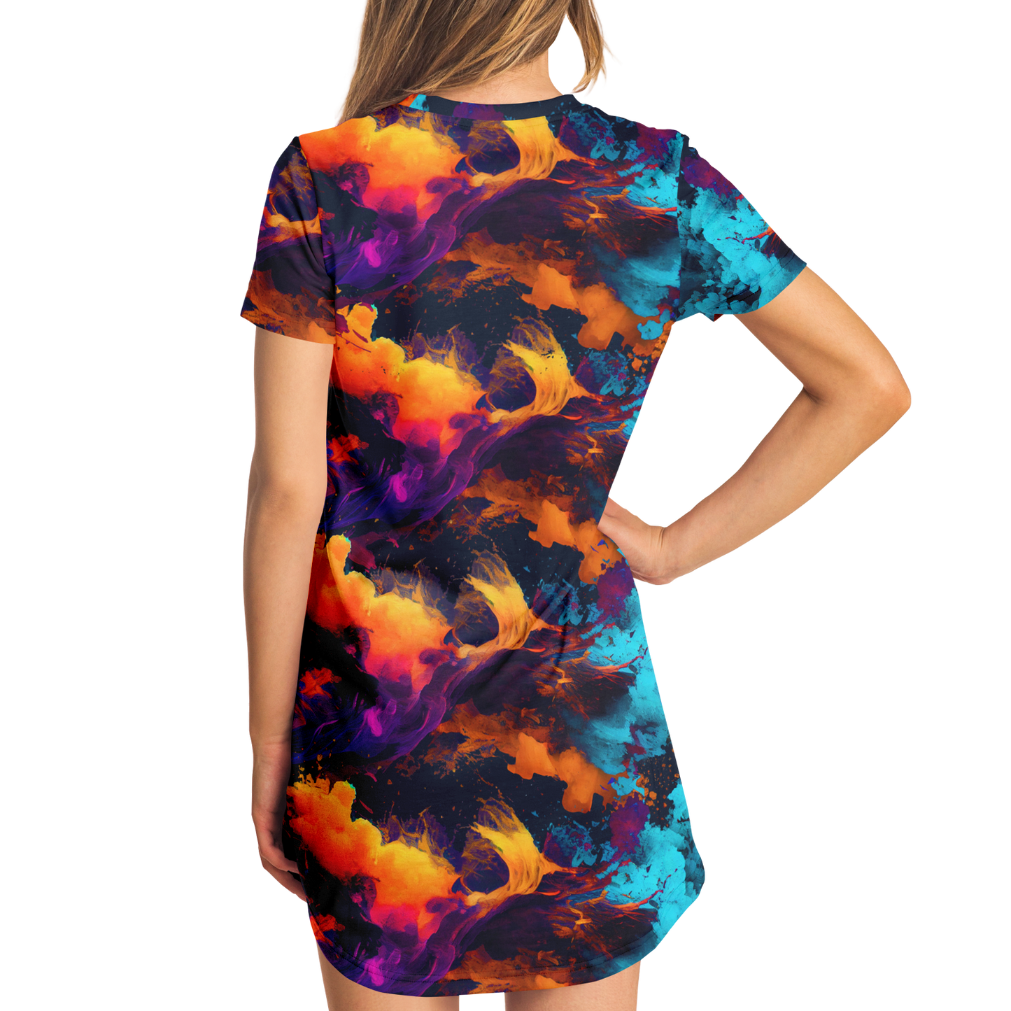 <alt.Galaxy Gaze T-Shirt Dress - Taufaa>