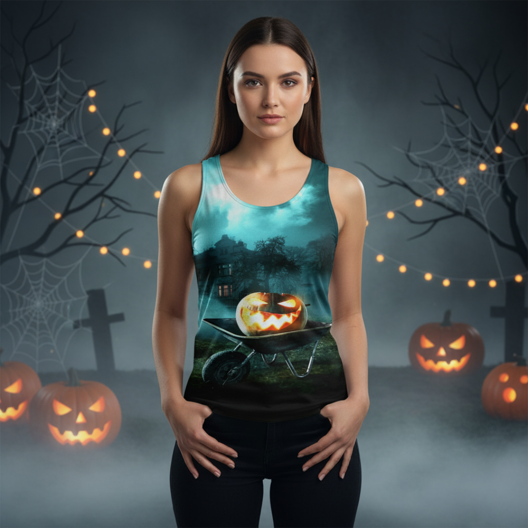 HALLOWEEN HAUNTED TANK TOP Taufaa