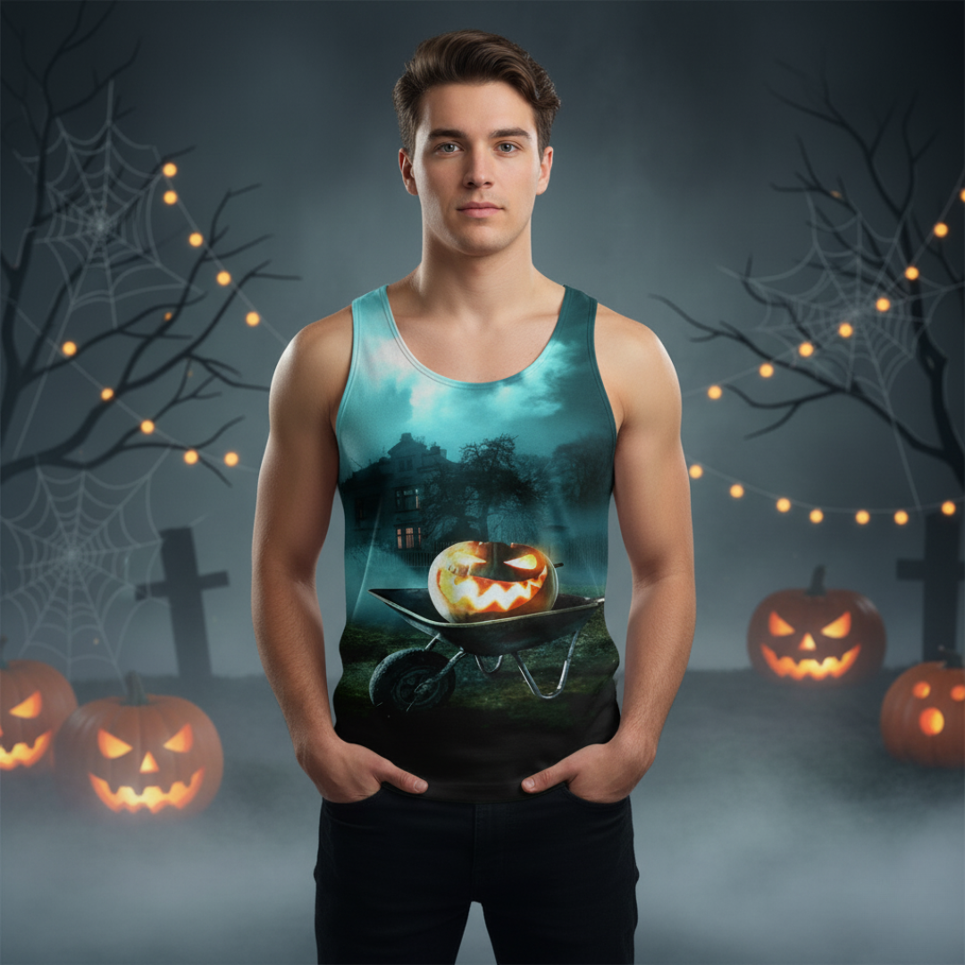 HALLOWEEN HAUNTED TANK TOP Taufaa