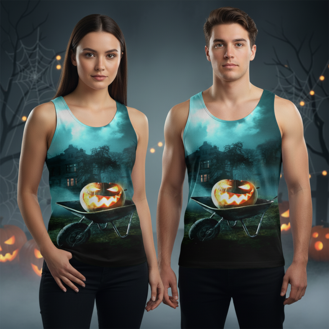 HALLOWEEN HAUNTED TANK TOP Taufaa