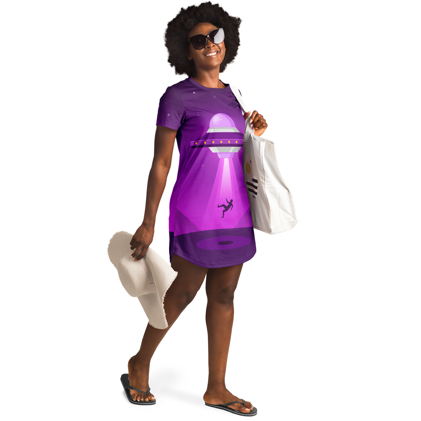 STARLIT SPACESHIP T-SHIRT DRESS Taufaa