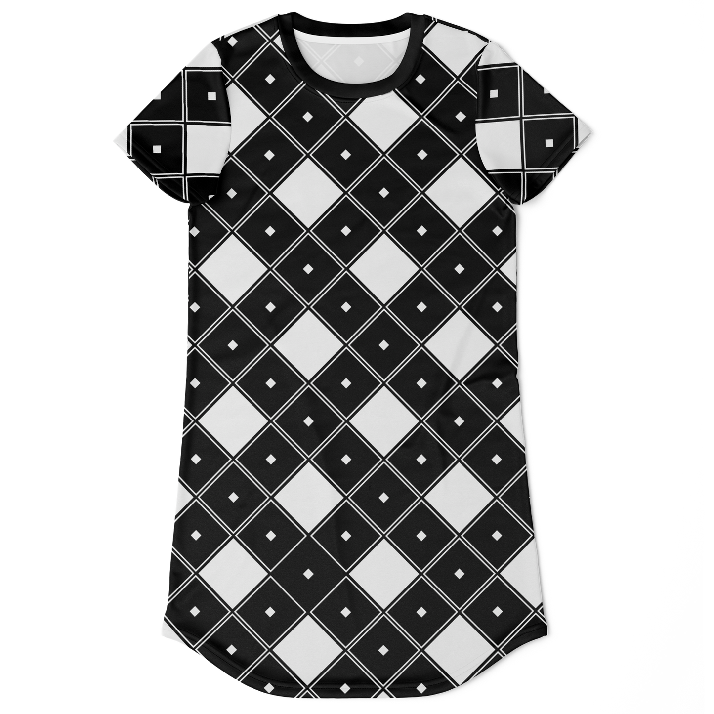 BLACK AND WHITE DRESS,
GEOMETRIC PRINT DRESS,
MONOCHROME DRESS
