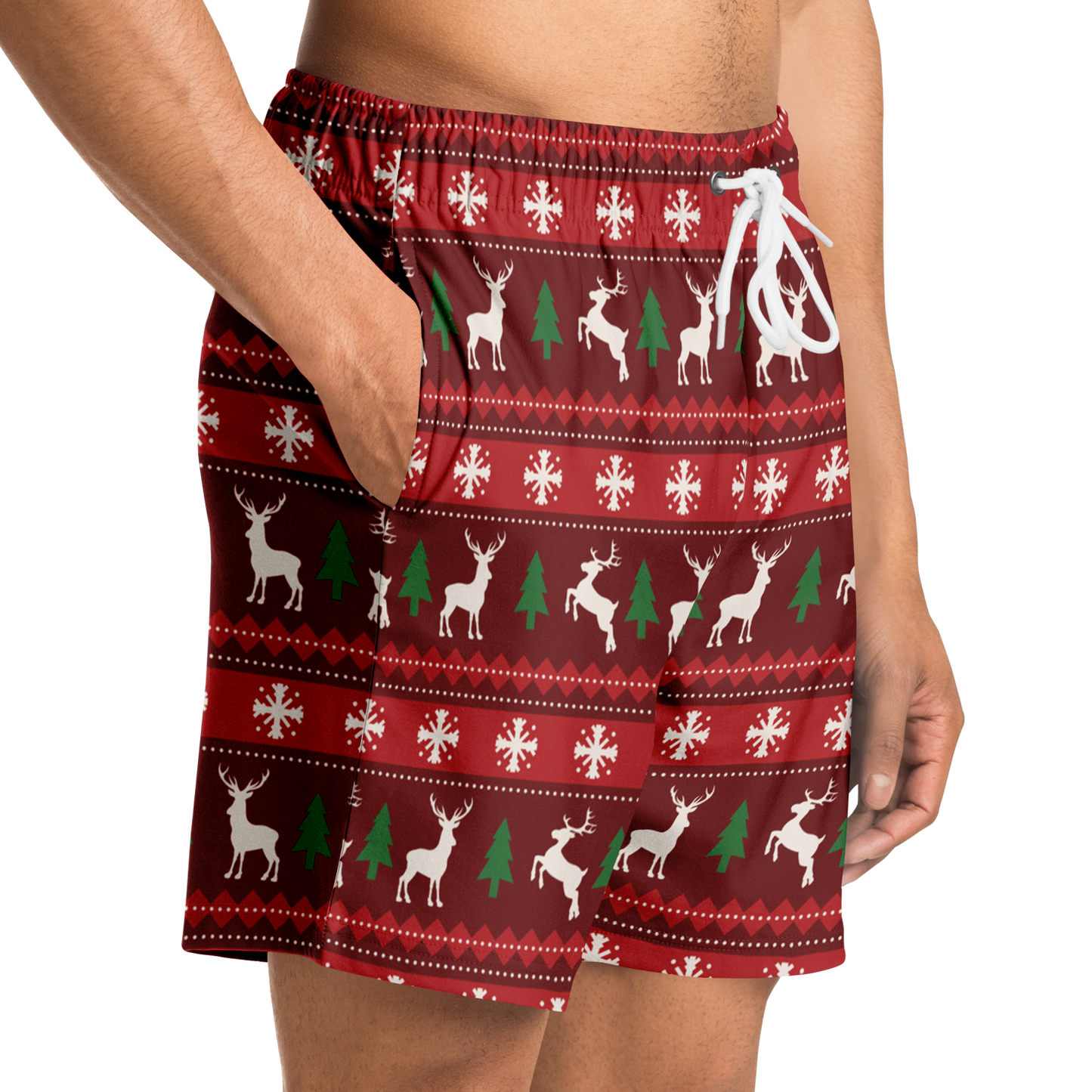 Left side view of the merry vibes short