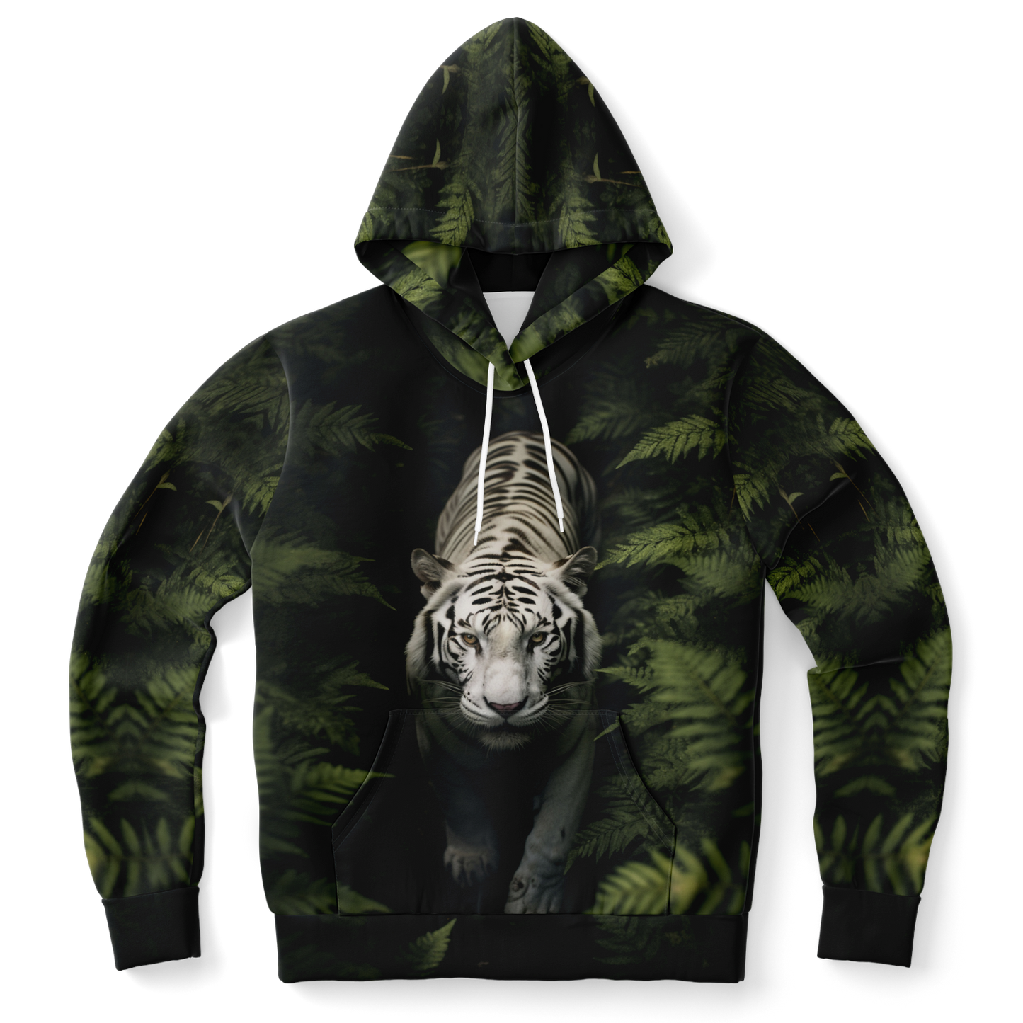 tiger hoodie,
forest hoodie,
black and green hoodie