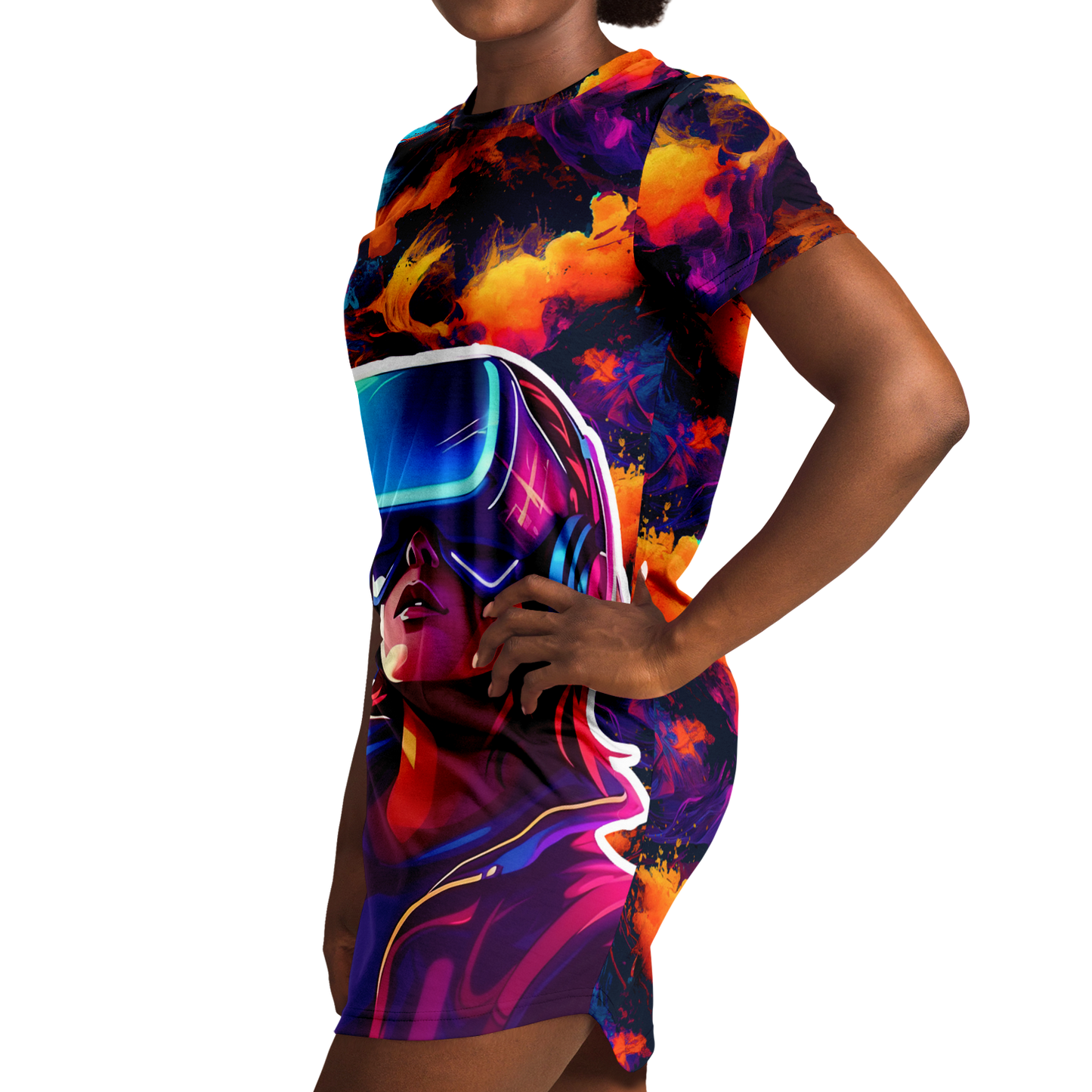<alt.Galaxy Gaze T-Shirt Dress - Taufaa>