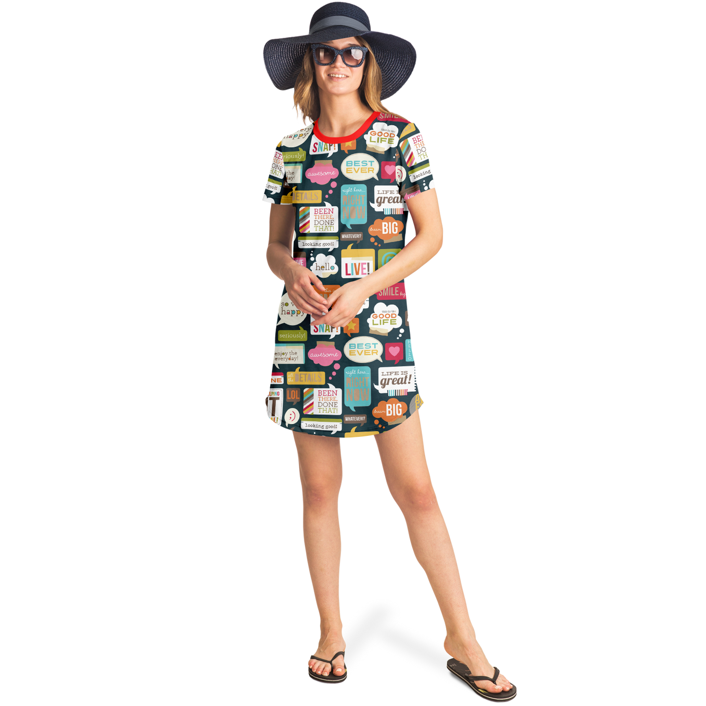 HAPPY GIVING T-SHIRT DRESS Taufaa