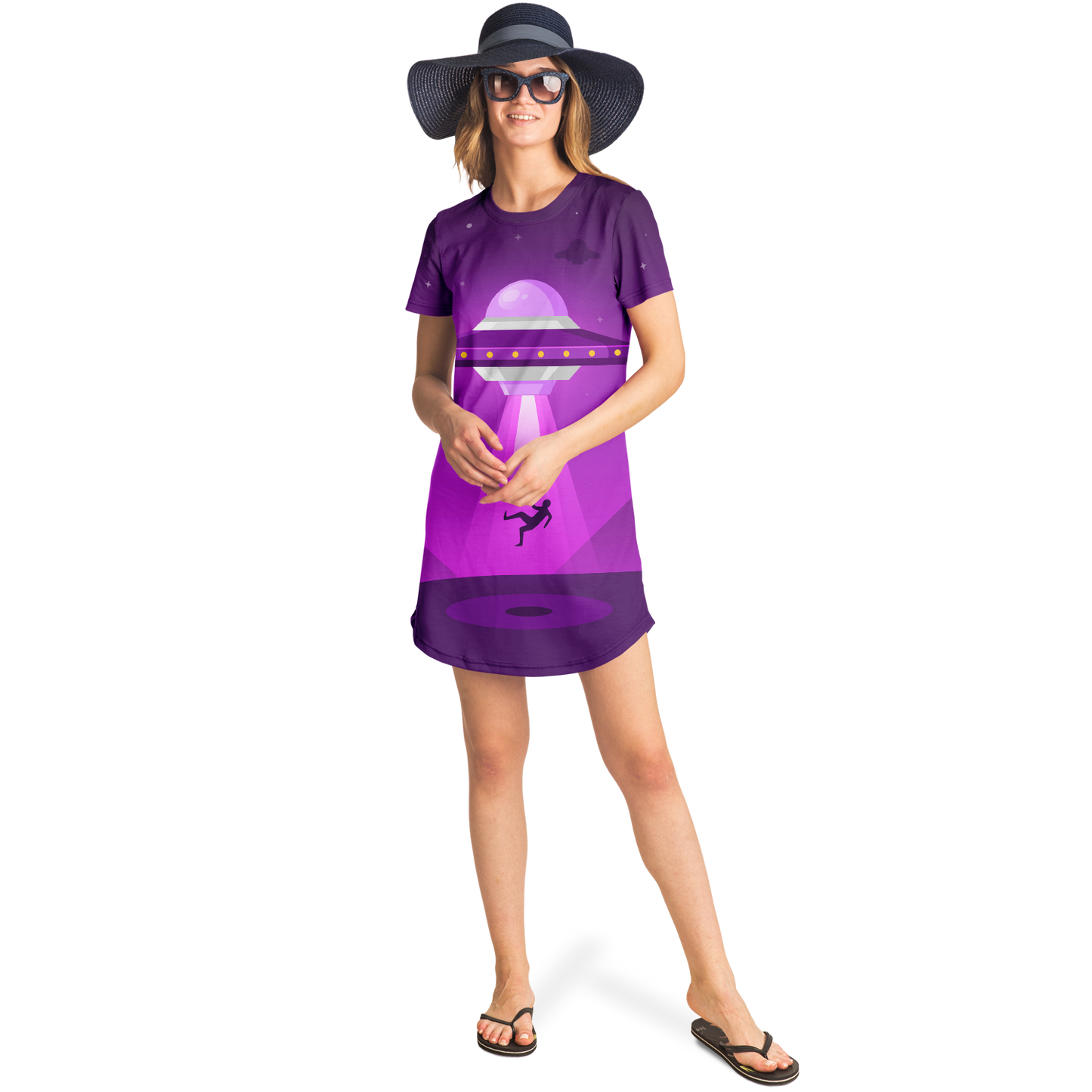 STARLIT SPACESHIP T-SHIRT DRESS Taufaa