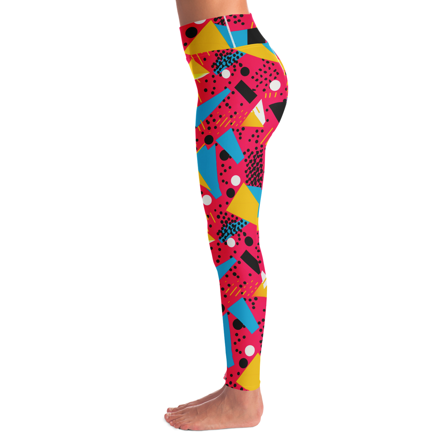 Patterns Play Leggings – Left side profile highlighting intricate detail in pattern layout