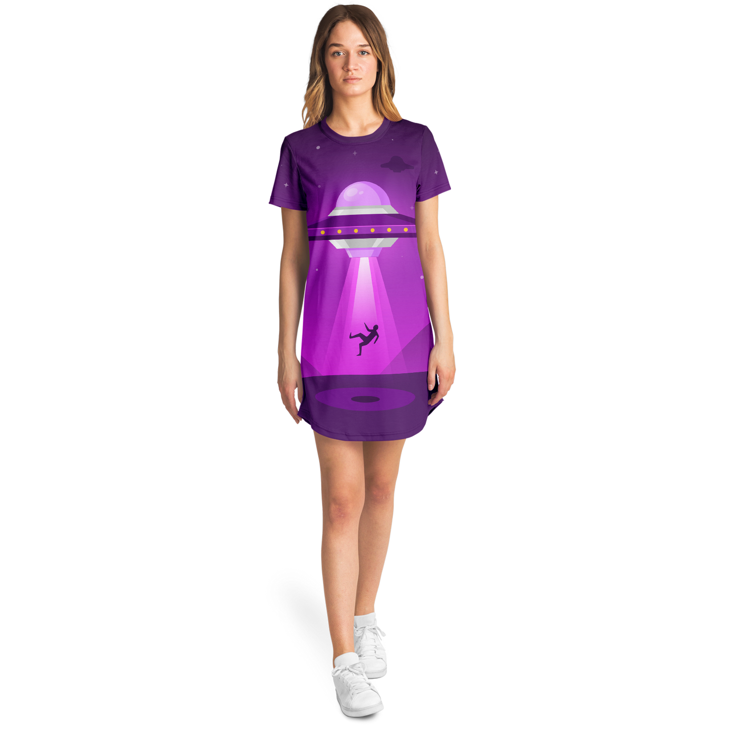 Starlit Spaceship T-Shirt Dress