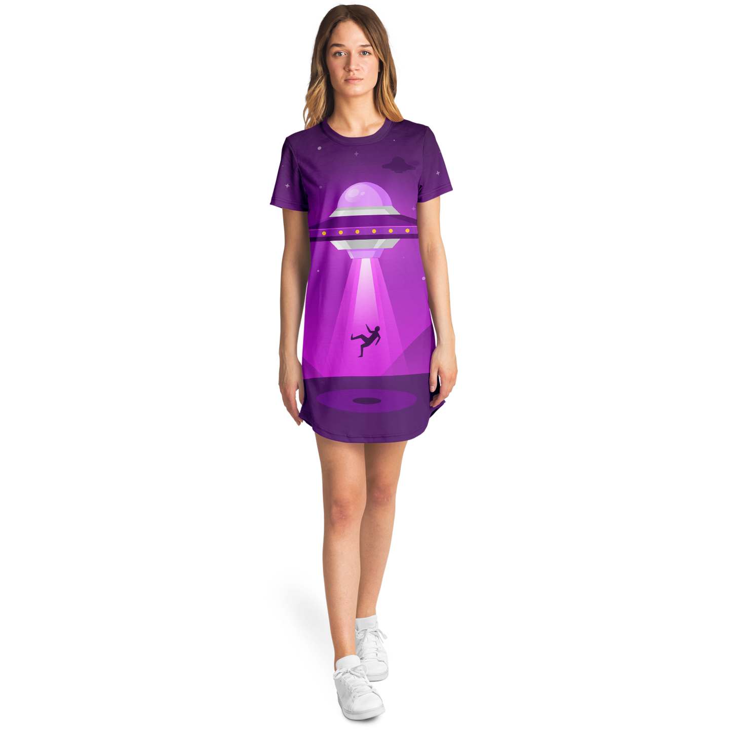 STARLIT SPACESHIP T-SHIRT DRESS