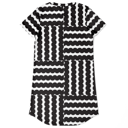 <alt.Stylish Stripes T-Shirt Dress - Taufaa>