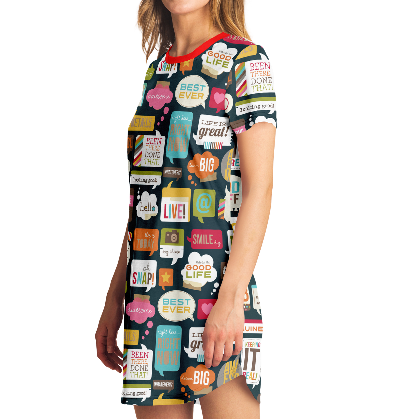 HAPPY GIVING T-SHIRT DRESS