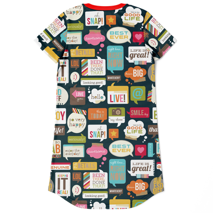 HAPPY GIVING T-SHIRT DRESS