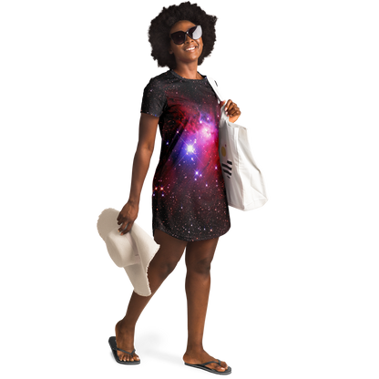 GALAXY SPARKLE T-SHIRT DRESS