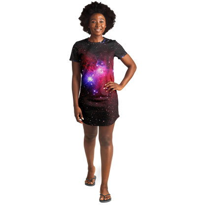 GALAXY SPARKLE T-SHIRT DRESS