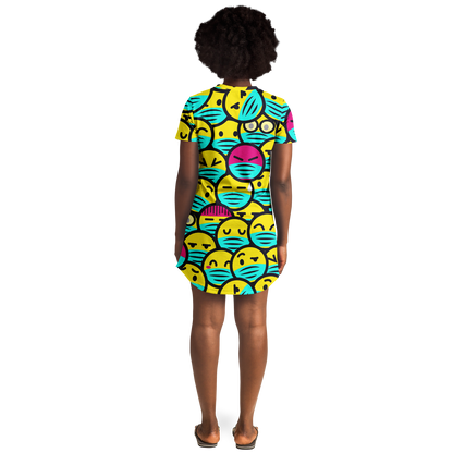 EMOJI FUSION T-SHIRT DRESS Taufaa