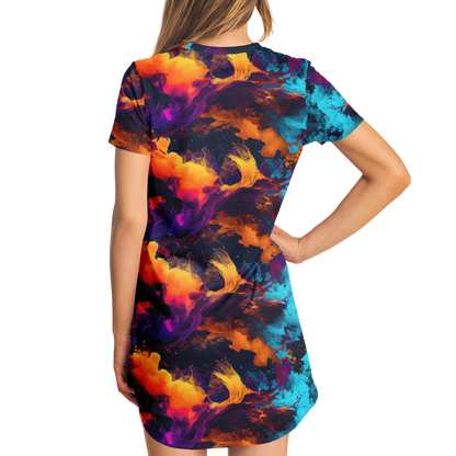 <alt.Galaxy Gaze T-Shirt Dress - Taufaa>