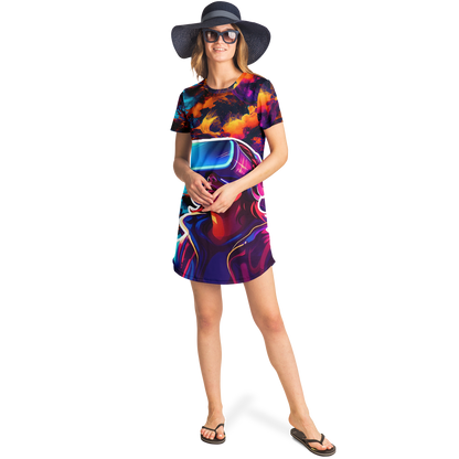 <alt.Galaxy Gaze T-Shirt Dress - Taufaa>