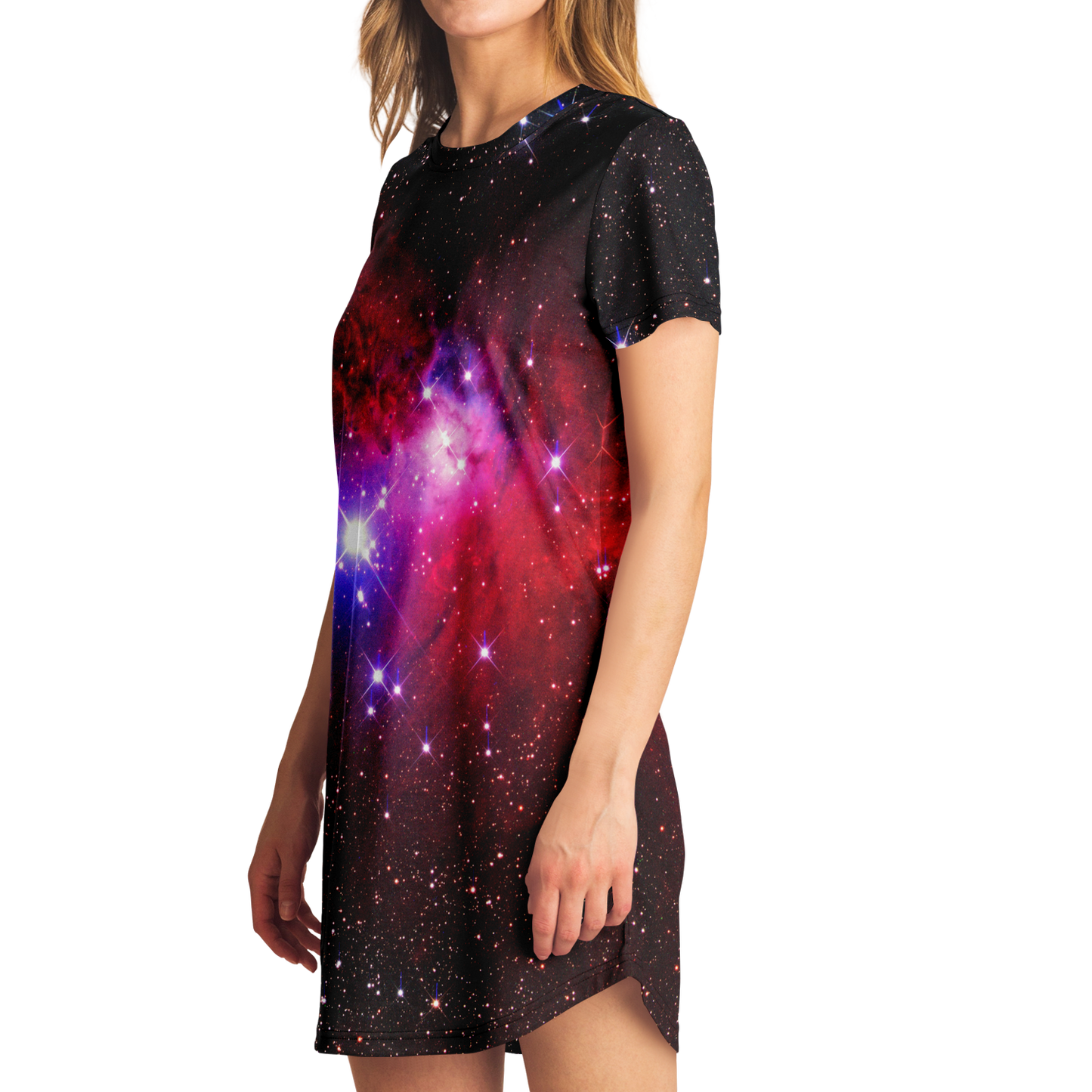 GALAXY SPARKLE T-SHIRT DRESS