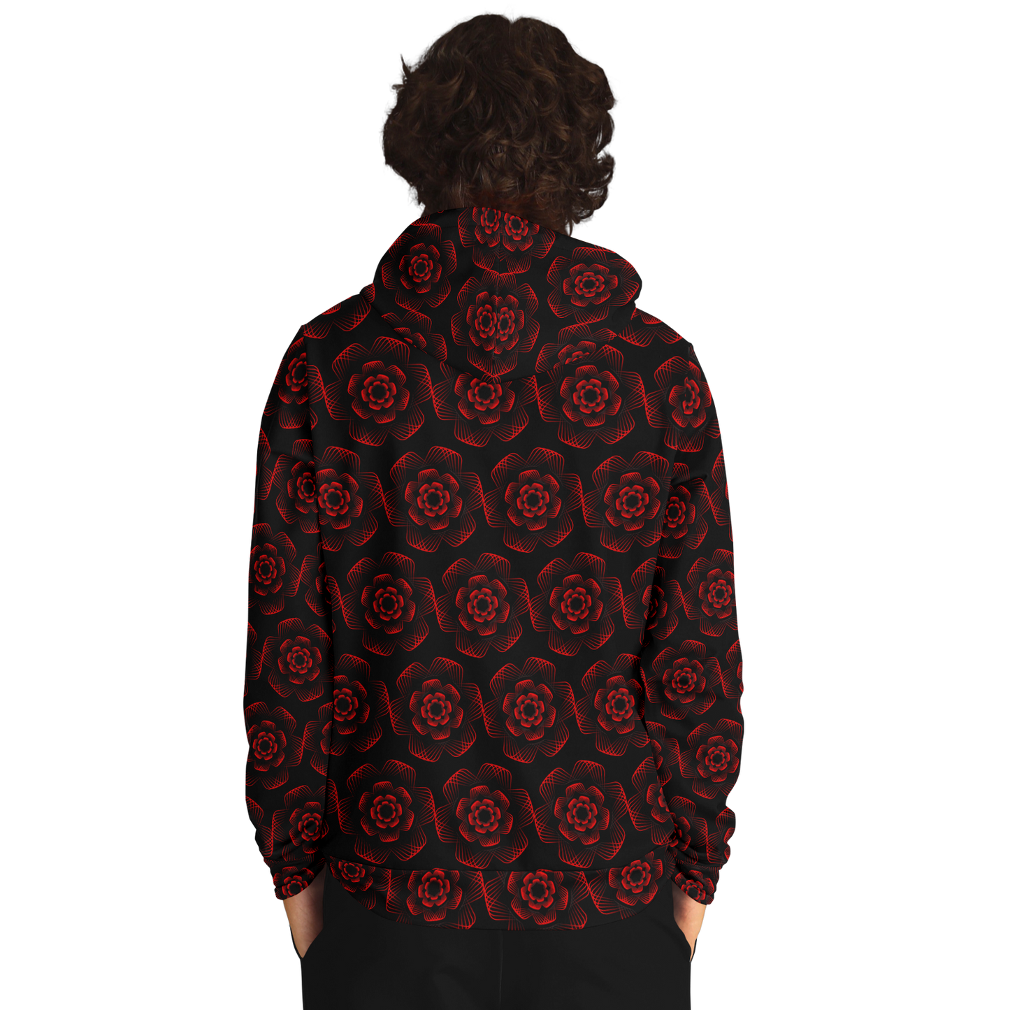 <alt.Ruby Red Rose Hoodie - Taufaa>