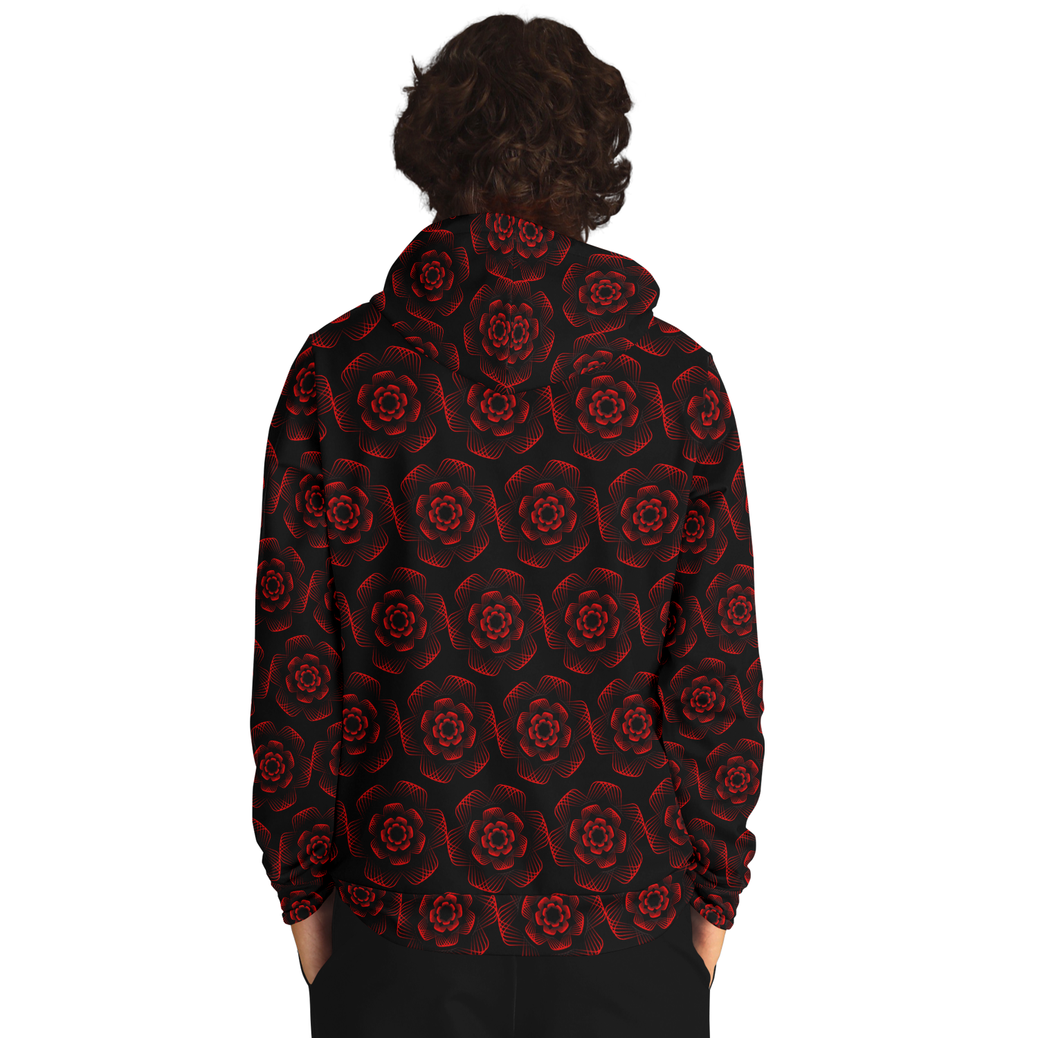 <alt.Ruby Red Rose Hoodie - Taufaa>