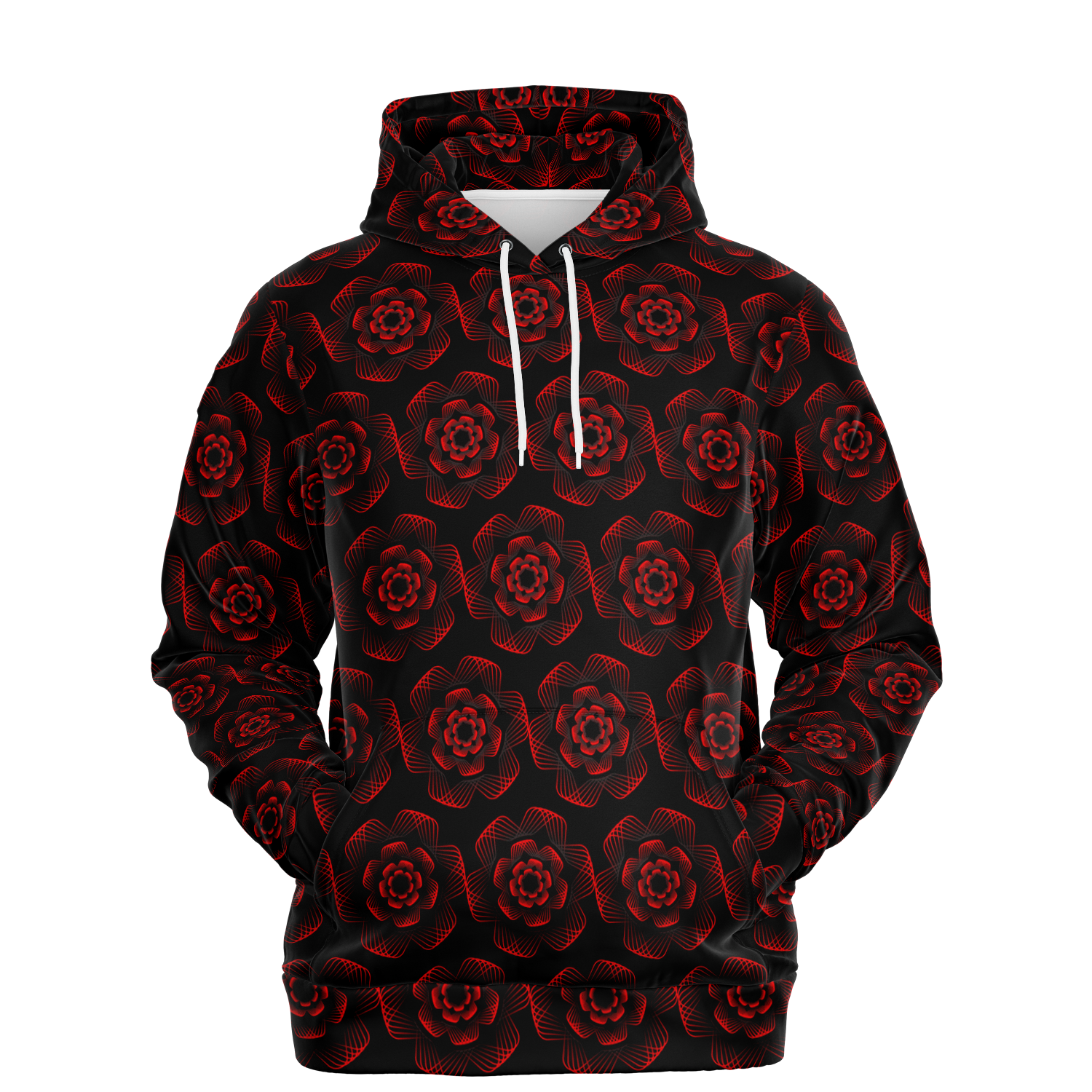 <alt.Ruby Red Rose Hoodie - Taufaa>