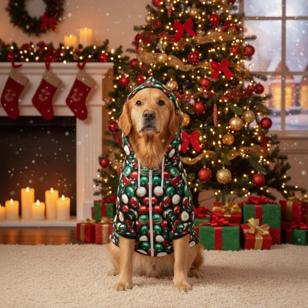 CHRISTMAS DOG HOODIE