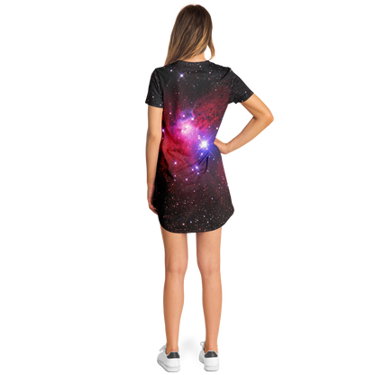 GALAXY SPARKLE T-SHIRT DRESS