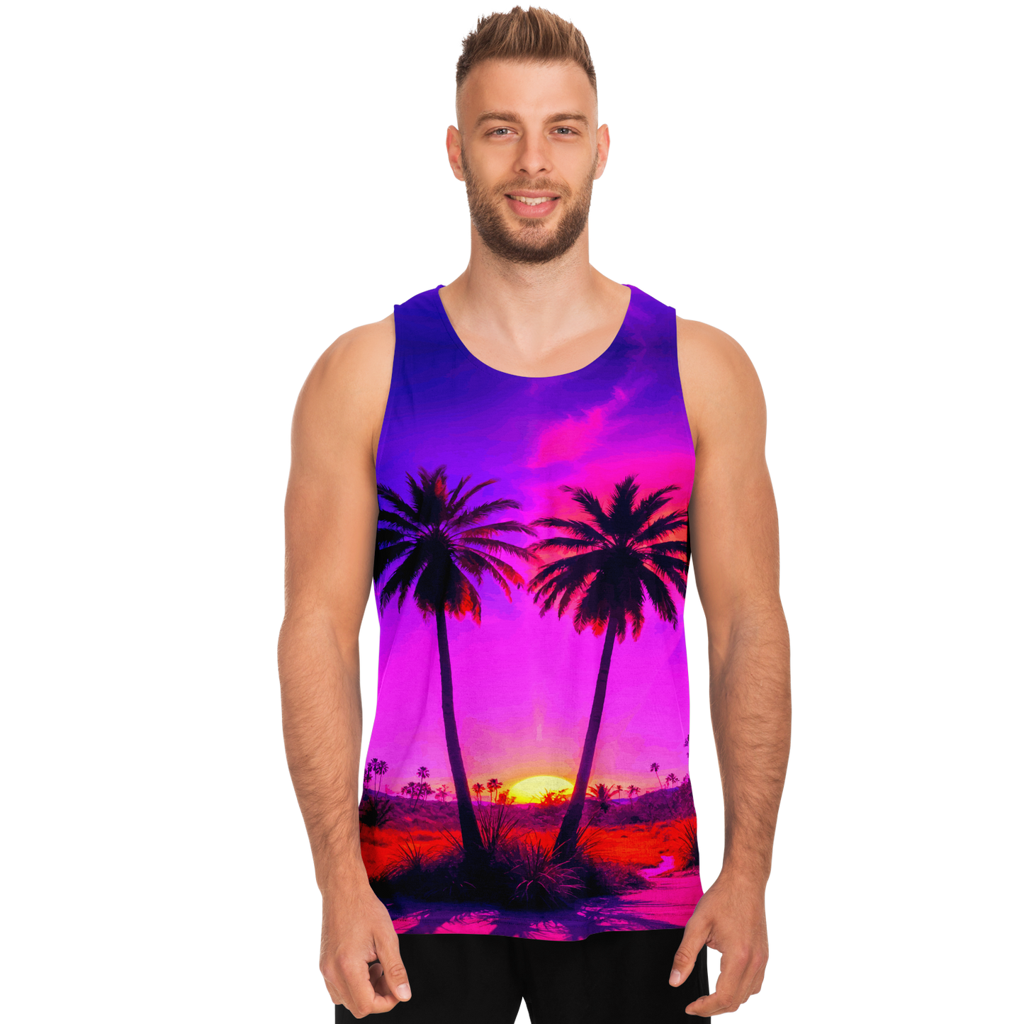 SUNSET WAVE TANK TOP