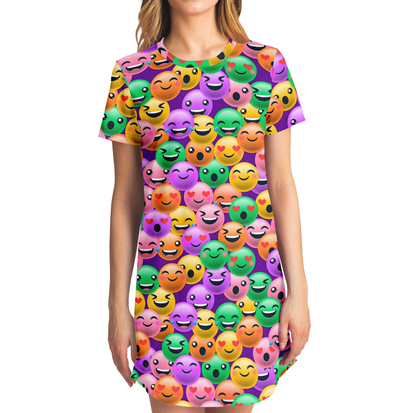 EMOJI ALL DAY T-SHIRT DRESS Taufaa