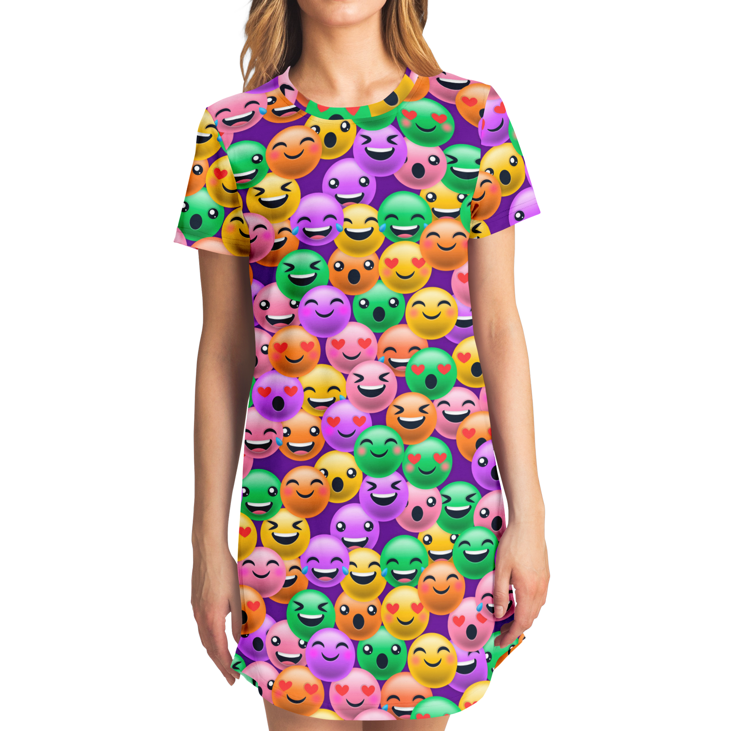 EMOJI ALL DAY T-SHIRT DRESS Taufaa