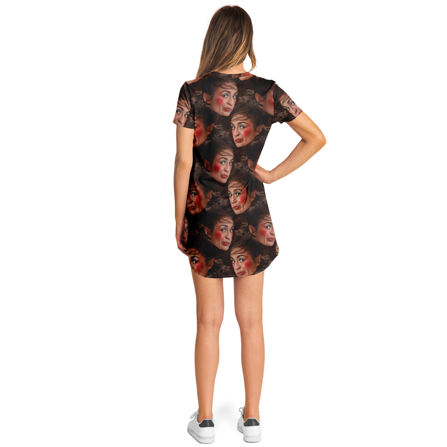 BEAUTY CUSTOM FACE T-SHIRT DRESS Taufaa