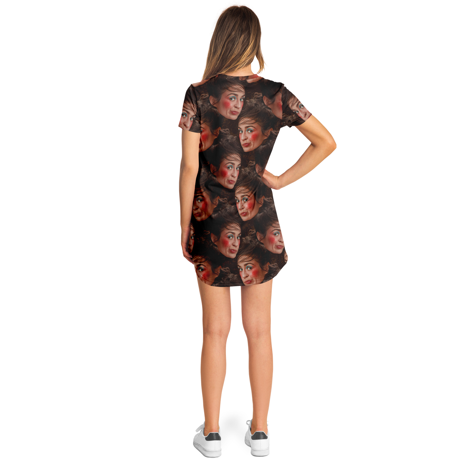 BEAUTY CUSTOM FACE T-SHIRT DRESS Taufaa