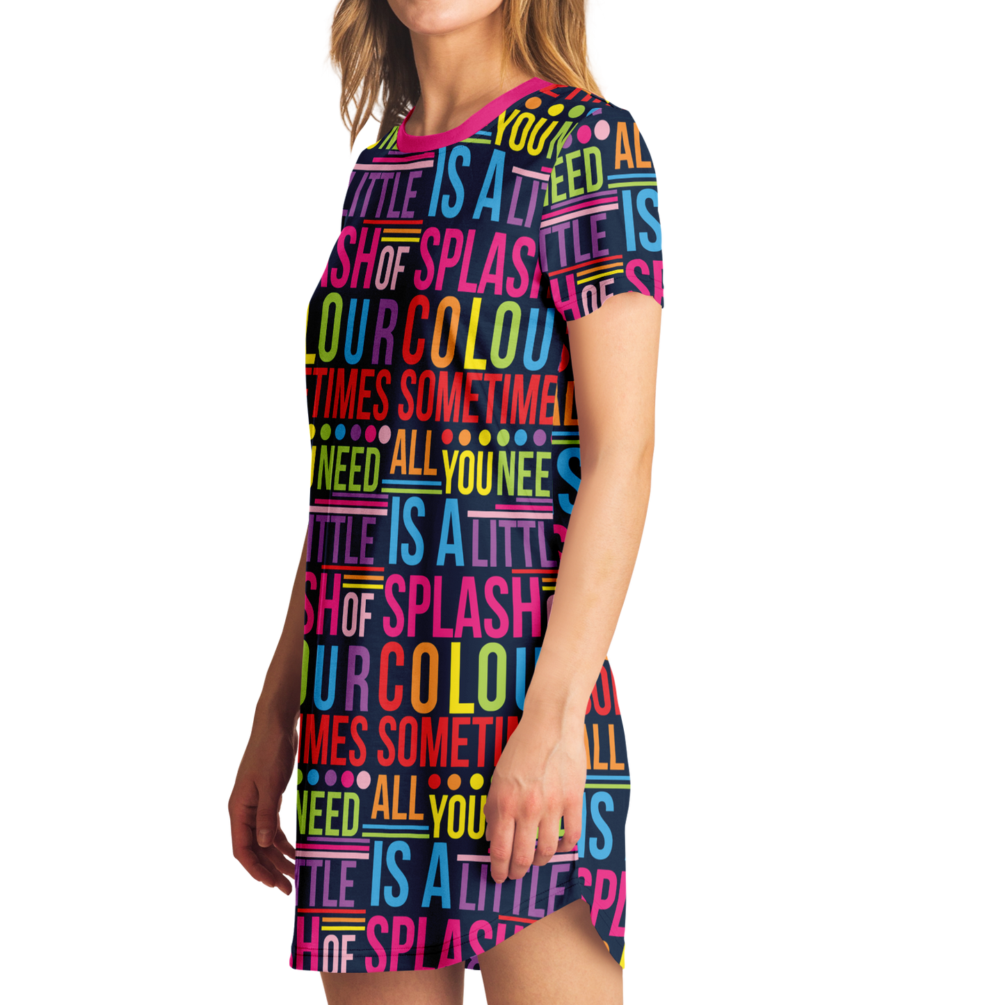 T-Shirt Dress - AOP Taufaa