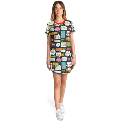 HAPPY GIVING T-SHIRT DRESS