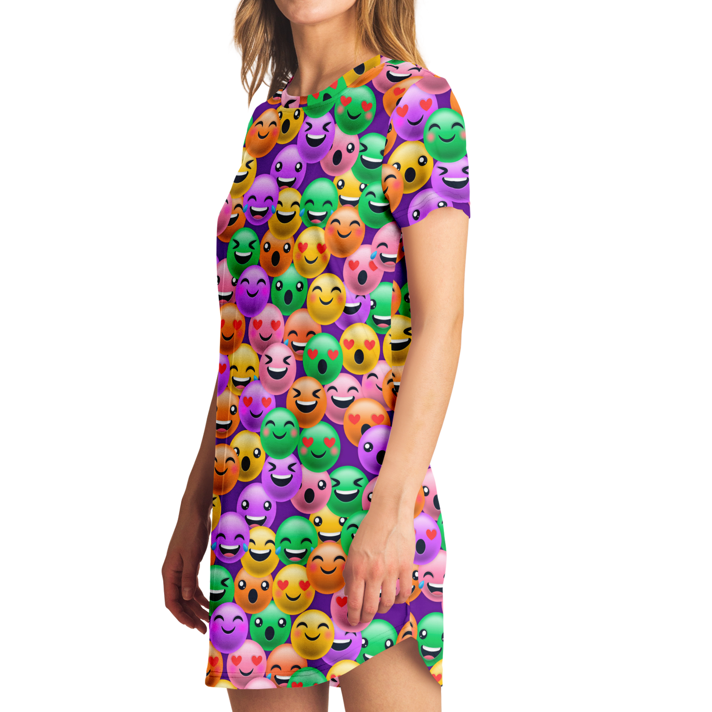 EMOJI ALL DAY T-SHIRT DRESS Taufaa