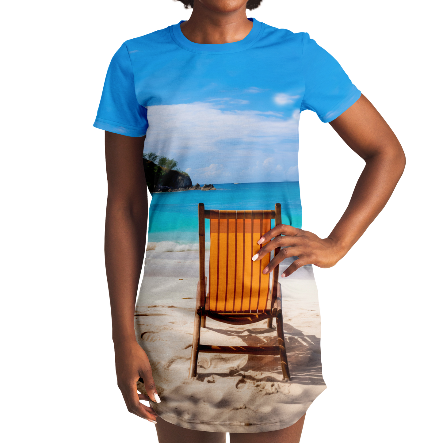 BEACHSIDE BLISS T-SHIRT DRESS