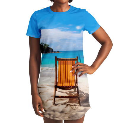 BEACHSIDE BLISS T-SHIRT DRESS