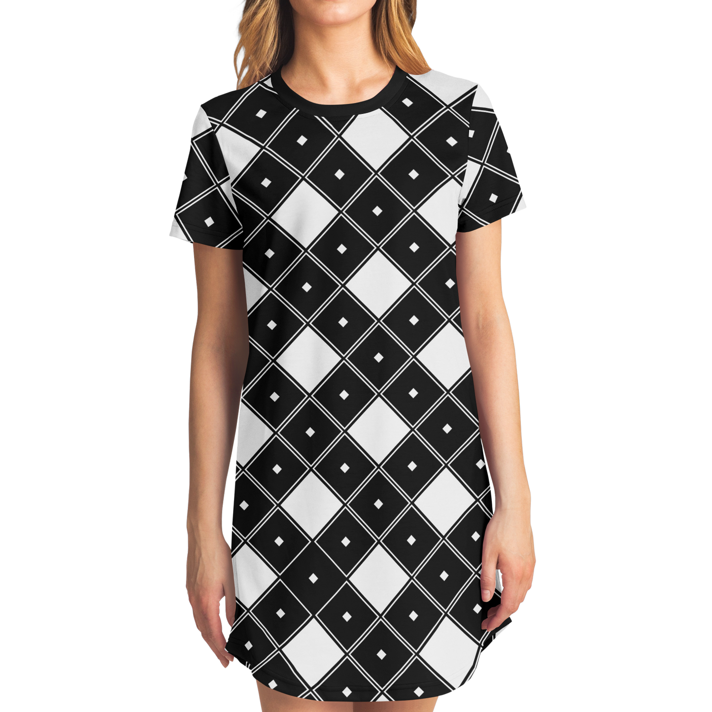 CLASSIC CONTRAST T-SHIRT DRESS