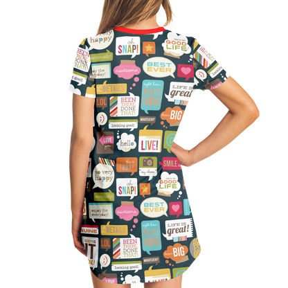 HAPPY GIVING T-SHIRT DRESS