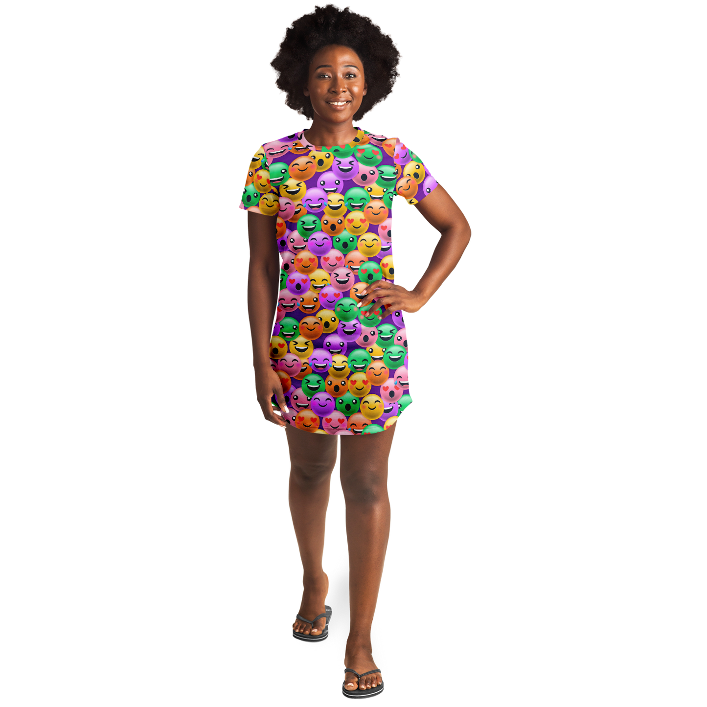 EMOJI ALL DAY T-SHIRT DRESS Taufaa