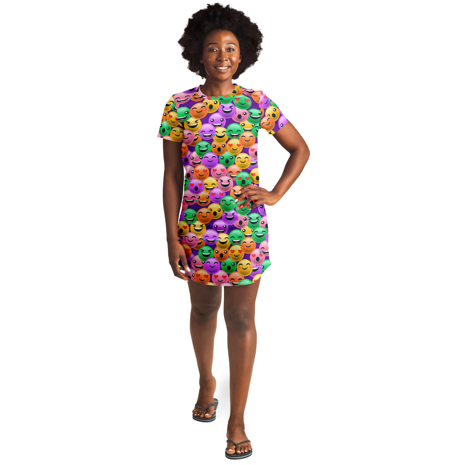 EMOJI ALL DAY T-SHIRT DRESS Taufaa