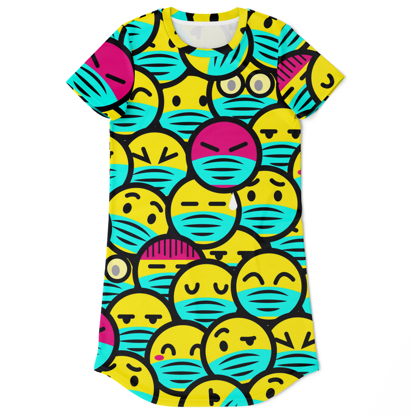 EMOJI FUSION T-SHIRT DRESS Taufaa