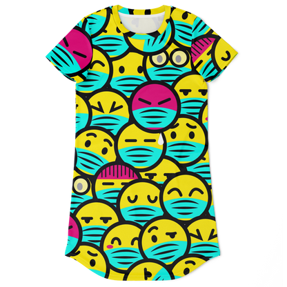 EMOJI FUSION T-SHIRT DRESS Taufaa