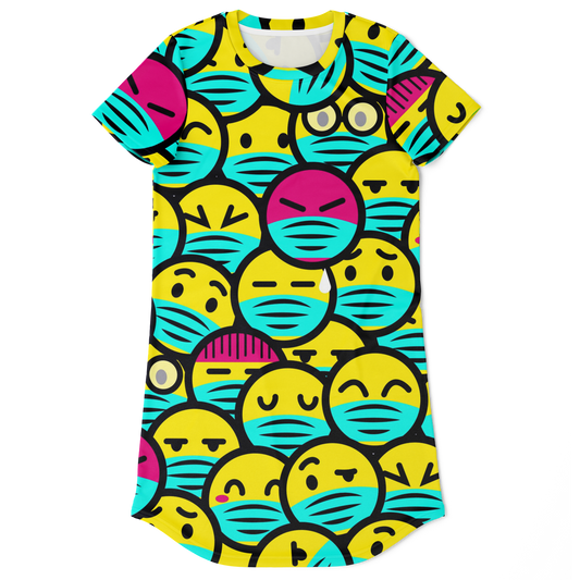 EMOJI FUSION T-SHIRT DRESS Taufaa