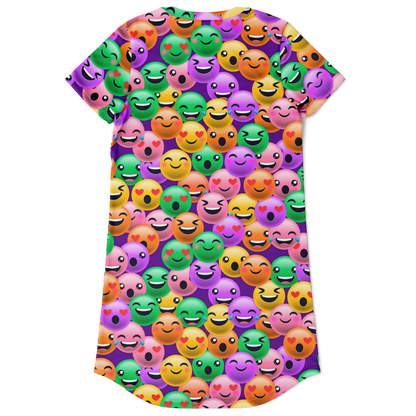 EMOJI ALL DAY T-SHIRT DRESS Taufaa