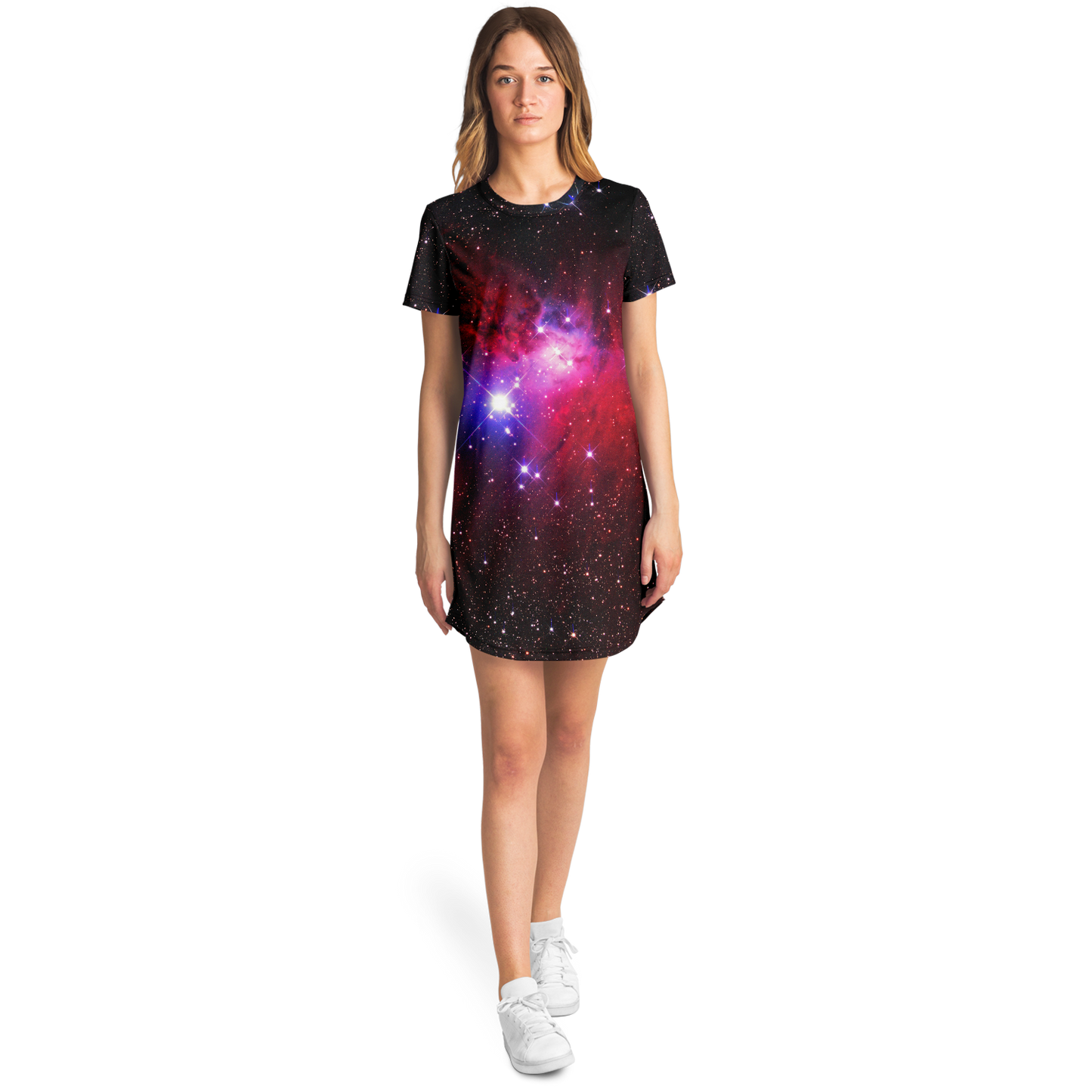 GALAXY SPARKLE T-SHIRT DRESS