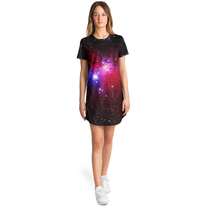 GALAXY SPARKLE T-SHIRT DRESS