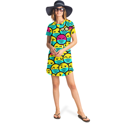 EMOJI FUSION T-SHIRT DRESS Taufaa